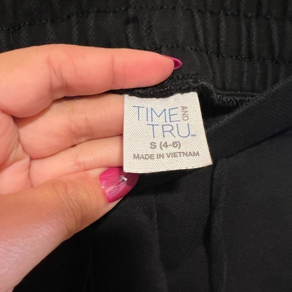 Time and Tru Sweat/Slacks black pants size small - Picture 4 of 6